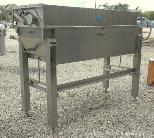 Used- Ertel/Alsop Vapor-Master Plate And Frame Filter Press, Model L-38, 316 Stainless Steel. 24" x 24" plates and frames, (...