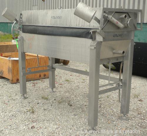 Used Ertel/Alsop Vapor-Master Plate And Frame Filter Press, Model L-38, 316 Stainless Steel. 24" x 24" plates and frames, (14) plates, 1/2" thick and (13) frames, 2" thick. Approximate 86.4 square fe...