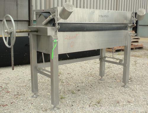 Used Ertel/Alsop Vapor-Master Plate And Frame Filter Press, Model L-38, 316 Stainless Steel. 24" x 24" plates and frames, (14) plates, 1/2" thick and (13) frames, 2" thick. Approximate 86.4 square fe...