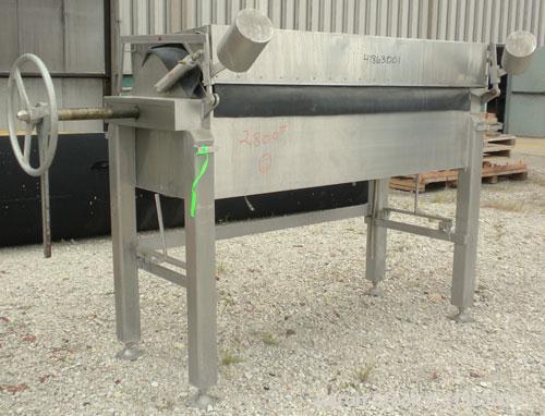 Used- Ertel/Alsop Vapor-Master Plate And Frame Filter Press, Model L-38, 316 Stainless Steel. 24" x 24" plates and frames, (...