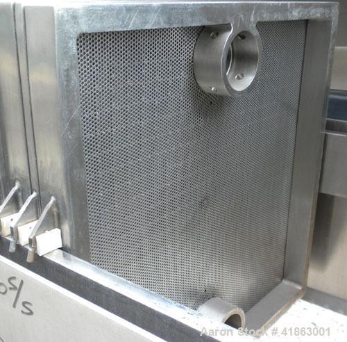 Used Ertel/Alsop Vapor-Master Plate And Frame Filter Press, Model L-38, 316 Stainless Steel. 24" x 24" plates and frames, (14) plates, 1/2" thick and (13) frames, 2" thick. Approximate 86.4 square fe...