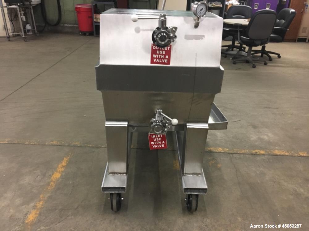 Used Ertel Plate and Frame Filter Press, Model L20, Stainless Steel