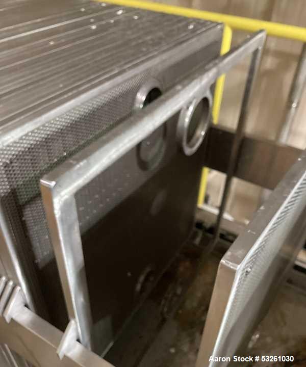 Used Ertel Engineering L600-106 316L Stainless Steel Plate & Frame Filter Press – Approx. 500 Sq. Ft. Filtration Area