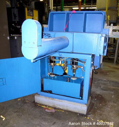 Used- Filtratec plate and frame filter press, 31 1/2" x 31 1/2" polypropylene. Approximately 160 square feet filter area, 10...