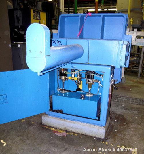 Used Filtratec plate and frame filter press, 31 1/2" x 31 1/2" polypropylene. Approximately 160 square feet filter area, 10 cubic feet cake capacity. (17) 1" thick plates, (17) 1 1/2" thick frames. (...