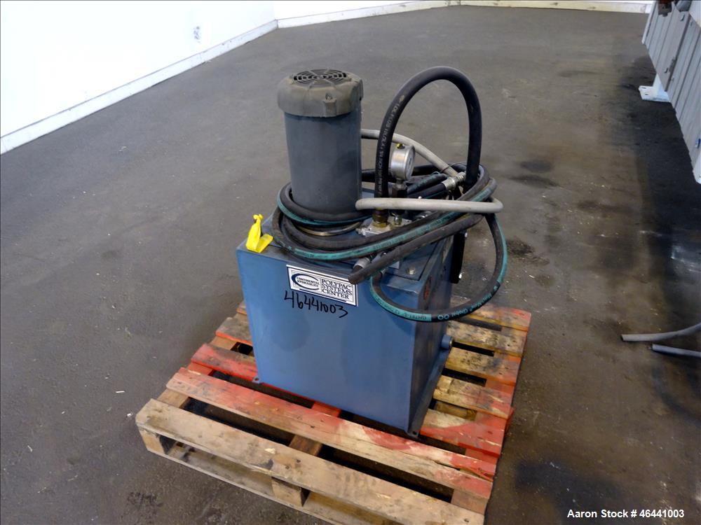 Used Hoesch 48" Side Bar Filter Press, Model A-48-202.2-D-2-PP-D60-D. (10) 48" x 48" polypropylene membrane plates. Approximate filter area 252.5 square feet filter area, approximate 19.9 cubic feet ...