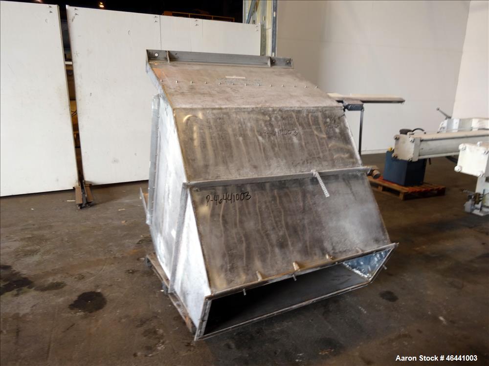 Used Hoesch 48" Side Bar Filter Press, Model A-48-202.2-D-2-PP-D60-D. (10) 48" x 48" polypropylene membrane plates. Approximate filter area 252.5 square feet filter area, approximate 19.9 cubic feet ...