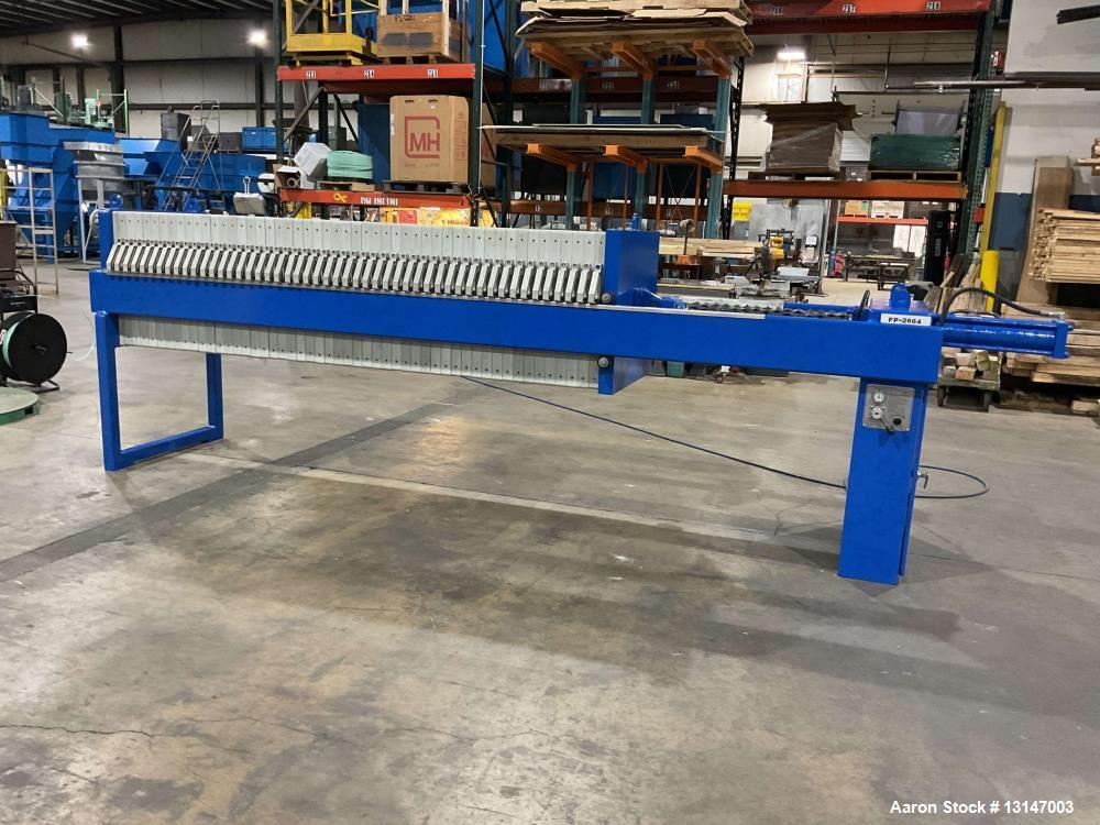 Used Hoffland 25 Cu Ft Air/Hydraulic Filter Press | 50 Plate 800mm Dewatering System