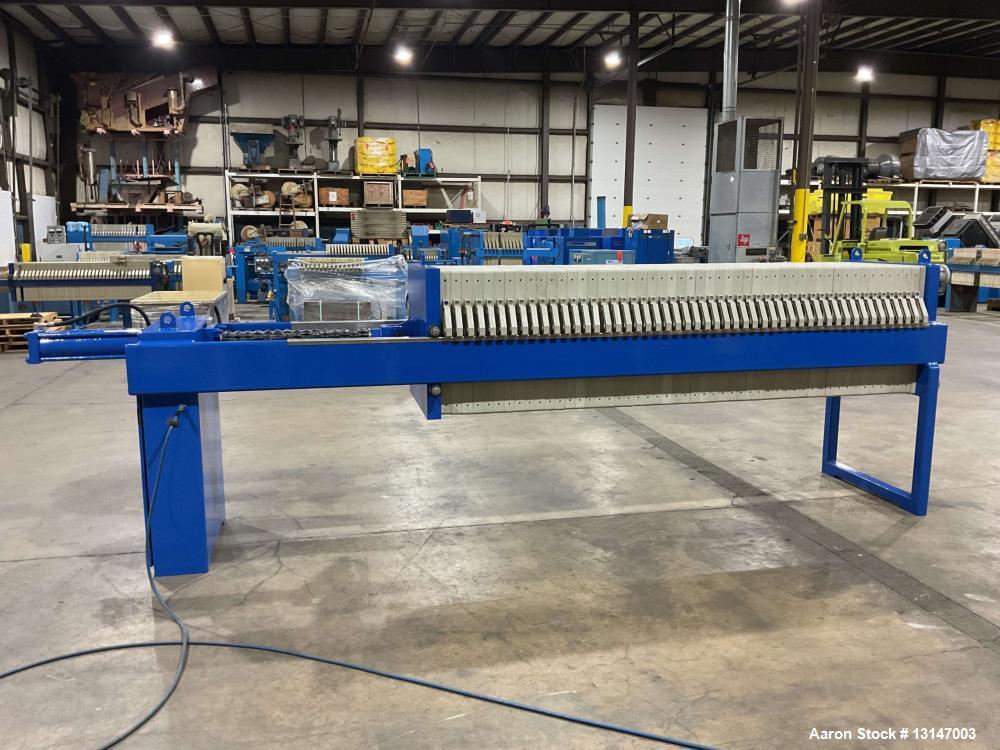 Used Hoffland 25 Cu Ft Air/Hydraulic Filter Press | 50 Plate 800mm Dewatering System