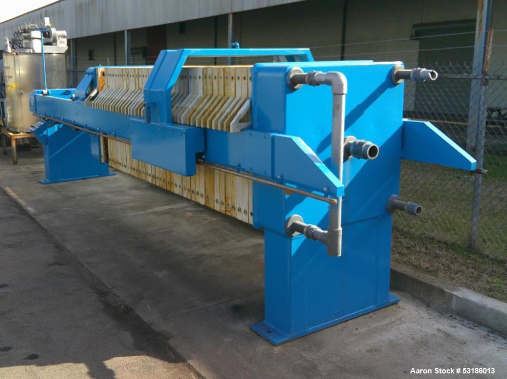 Used JWI Filter Press Model 1000G32-37/56-30/45SN – 30 Cu. Ft. Capacity