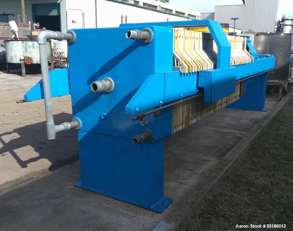 Used JWI Filter Press Model 1000G32-37/56-30/45SN – 30 Cu. Ft. Capacity