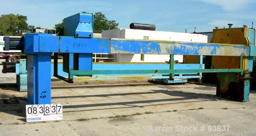 Used Carbon Steel JWI Filter Press, Model 1500mm