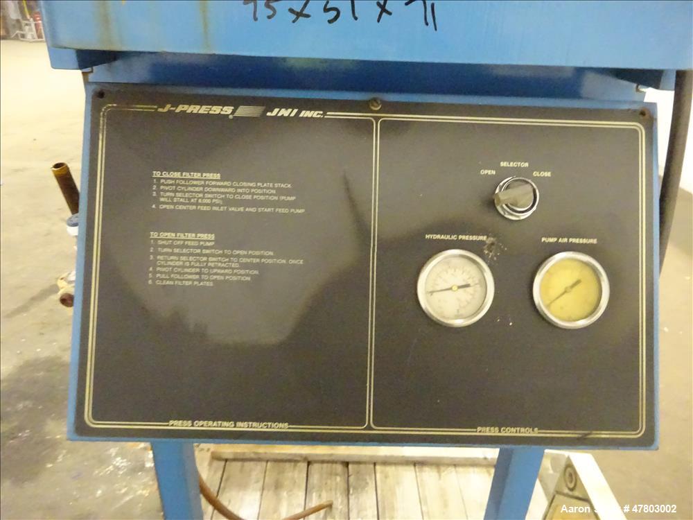 Used JWI Filter Press, Model 470G32-13-2DA, 470mm. 