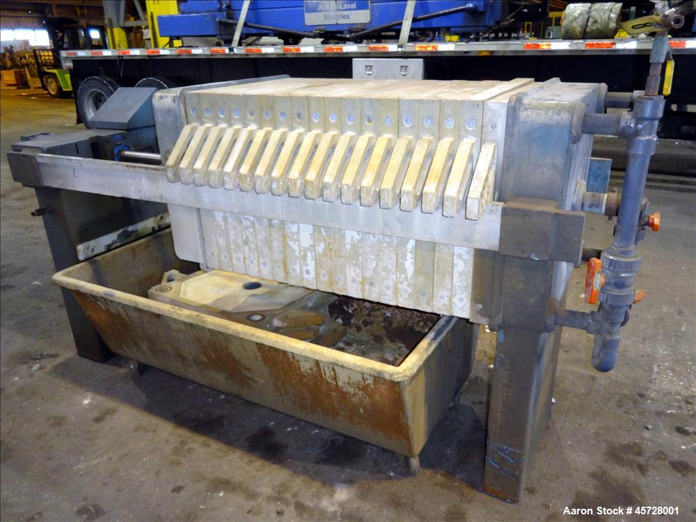 Used JWI Filter Press, Type J, Model 630-5.