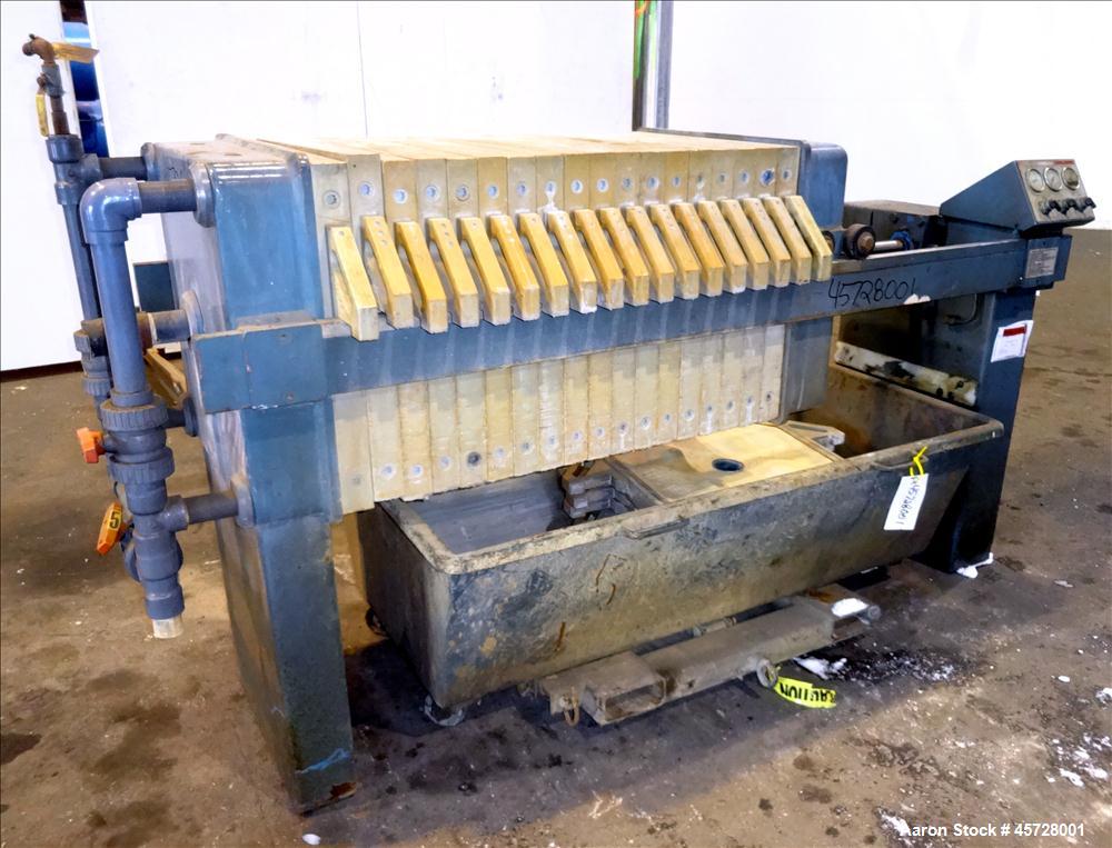 Used JWI Filter Press, Type J, Model 630-5.