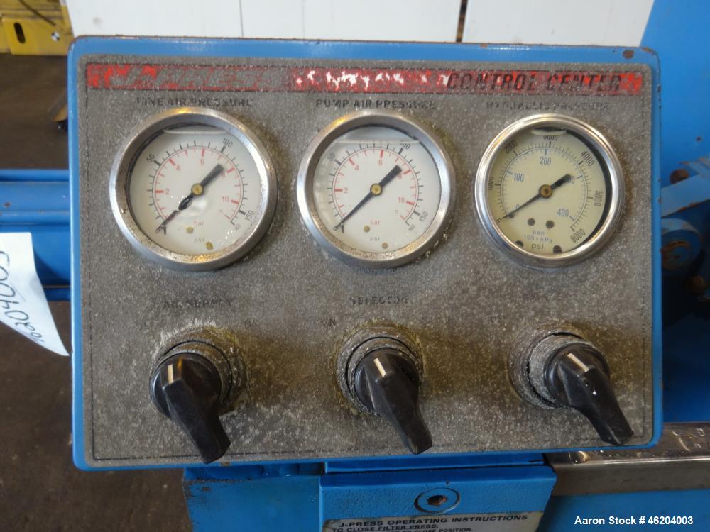 Used JWI Filter Press, Model 630G32-10-3DN