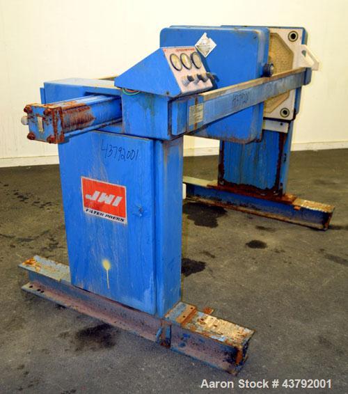 Used- JWI "J" Press Filter Press, Model 630G32-13-4DA. Requires polyproplene plates, includes (1) tail plate. 100 Psi maximu...