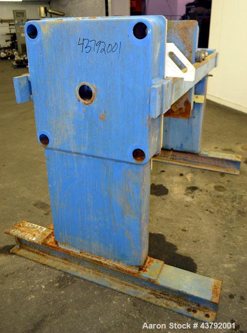 Used- JWI "J" Press Filter Press, Model 630G32-13-4DA. Requires polyproplene plates, includes (1) tail plate. 100 Psi maximu...