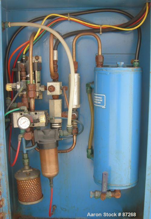 USED: JWI filter press, type J, model 630G38-6-2DNLS. (7) 630 mm (24 x 24) polypropylene plates, approximate 1/2" recess. Approximate 32 square feet filter area, 2.6 cubic feet cake capacity, approxi...