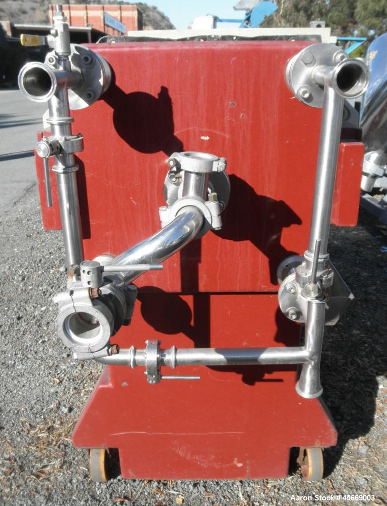 Used JWI Filter Press, includes (20) 24" x 24" (630mm) recessed polypropylene