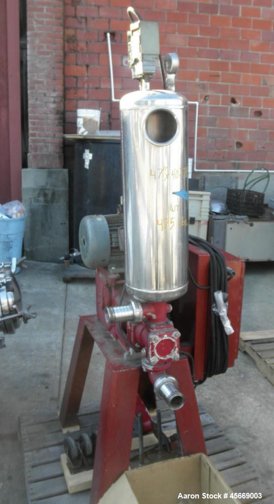 Used JWI Filter Press, includes (20) 24" x 24" (630mm) recessed polypropylene
