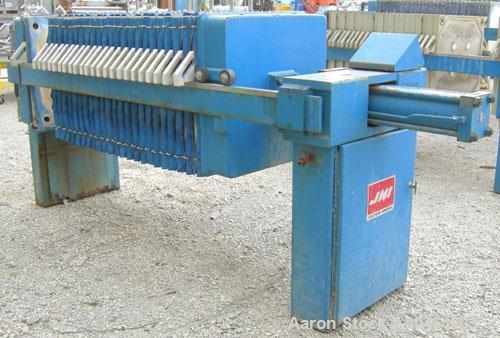 Used JWI Filter Press, Model 800G2-23-11.5DA.  (24) 31 1/2" x 31 1/2" (800 mm x 800 mm) polypropylene plates, approximate 1" cake.  Approximate 125.22 square feet filter area, 10.44 cubic feet capaci...