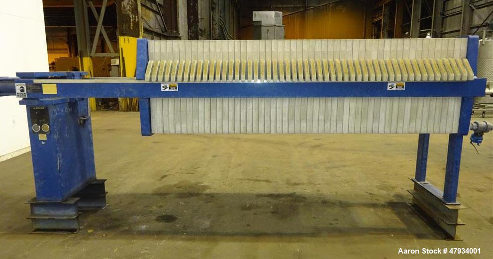 Used JWI J-Press Filter Press, Model 800G25-50-20DYLW.