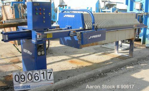 USED: US Filter filter press, model 800G32-39-20SYLW.  (40) 800 mm x 800 mm polypropylene plates. Approximate filter area 415 square feet, approximate 20 cubic feet cake capacity. Maximum inlet feed ...