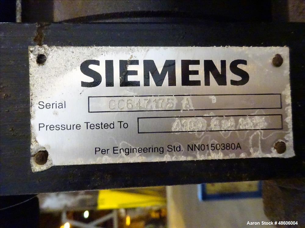 Used Siemens J-Press Filter Press, 800G32-32-16DYLS.