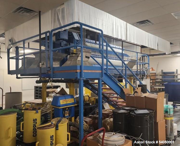 Filter Press, Manufactured by JWI, 25 sqft. Polypropylene Plates.