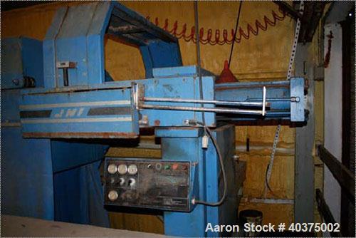 Used JWI filter press, 75 cubic feet, 1200G32-62-755A, 3506. Max filtration pressure 100 psi, hydraulic closing pressure 2800 psi. Contains new filter cloths.