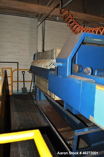 Used JWI Filter Press Plate / Frame. Polypropylene (28) Plates 36'' x 36'' Includes JWI Conveyor & Sludge Dryer..