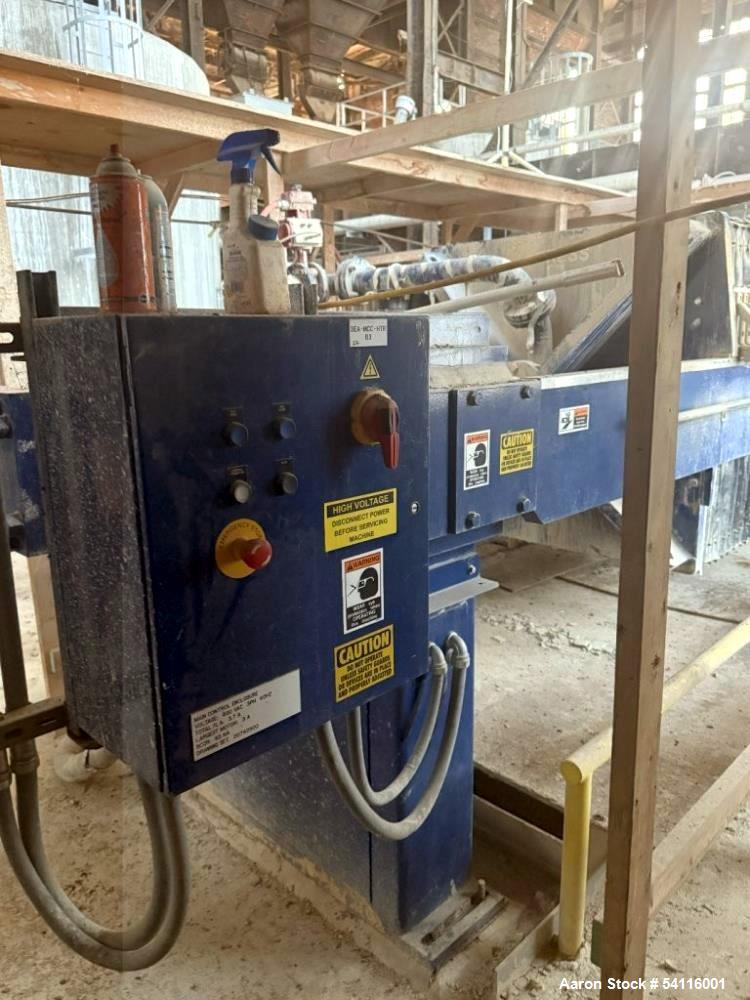 Used JWI / Evoqua Filter Press, Model J. Polyprop Plates. Pressure tested to 4900 psi.  S/n K1706960001C.