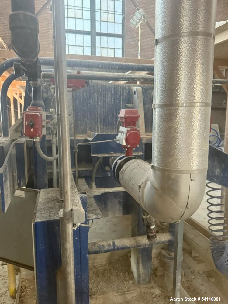 Used JWI / Evoqua Filter Press, Model J. Polyprop Plates. Pressure tested to 4900 psi.  S/n K1706960001C.