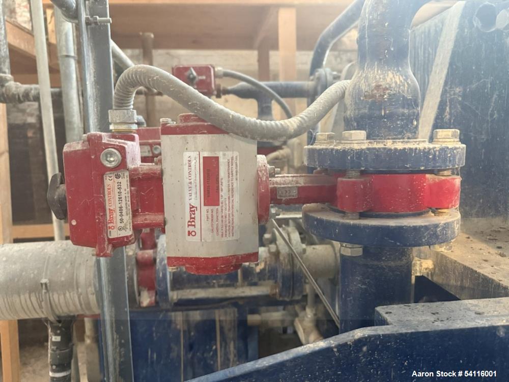 Used JWI / Evoqua Filter Press, Model J. Polyprop Plates. Pressure tested to 4900 psi.  S/n K1706960001C.
