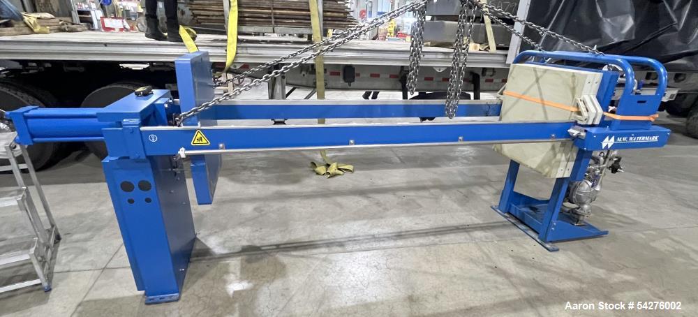 Used M.W. Watermark FP800G32L Filter Press with 800mm Plates for Sale