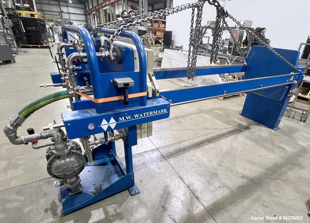 Used M.W. Watermark FP800G32L Filter Press with 800mm Plates for Sale