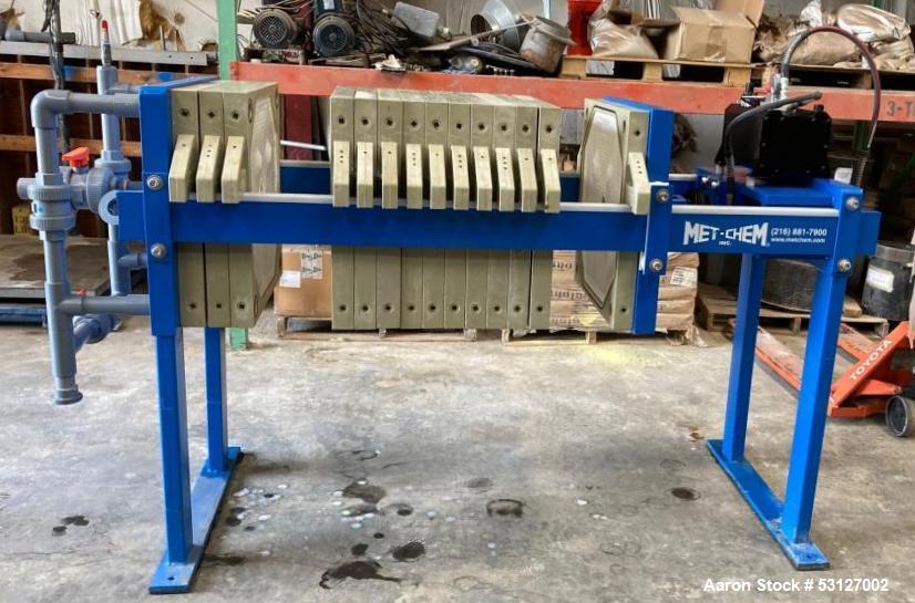 Used Met-Chem 5 Cubic Foot 630mm Filter Press