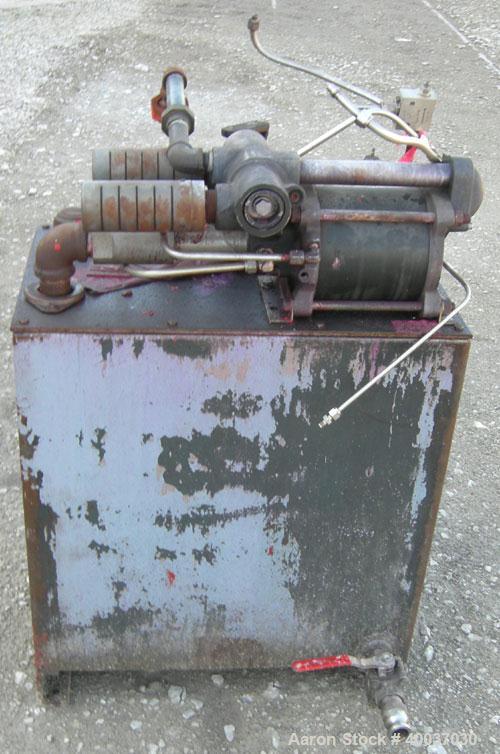 Used Filter Press, 48" x 48". (20) 2 1/2'' thick polypropylene plates, 1/2'' recess. (1) head, missing tail plate. 4 corner feed. Approximate 550 square feet filter area, 25 cubic feet cake. Double h...