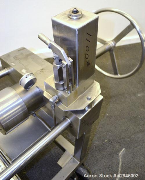 Used Plate & Frame Filter Press. (16) 15" x 15", 316 stainless steel plates, 2-7/8’’ thick, (14) 316 stainless steel frames 5/8’’ thick. Approximate filter area 50 square feet filter area, approximat...