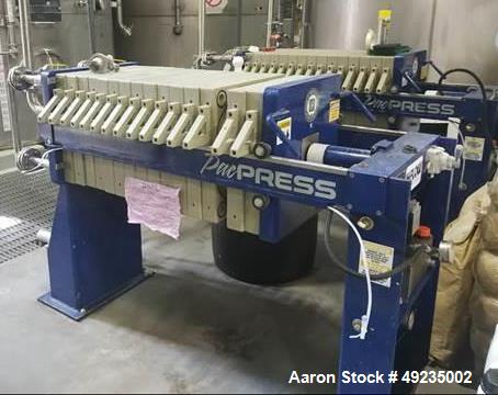 Used- Pacific Press Unloading Filter Press, Model P4E135A-2.38