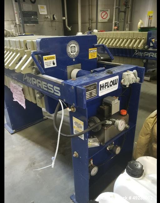 Used Pacific Press Unloading Filter Press, Model P4E135A-2.38