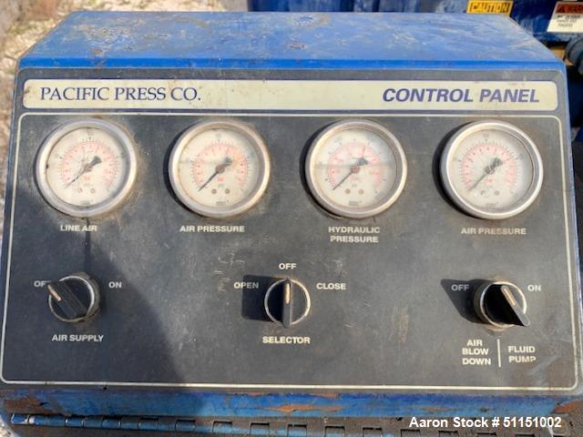 Used- Pacific Press Co. Filter Press, Model P630E132A-10R