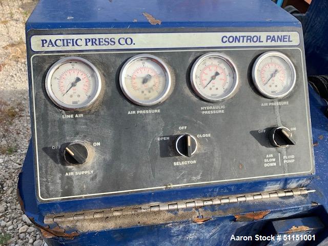 Used- Pacific Press Co. Filter Press, Model P630E132A-12R