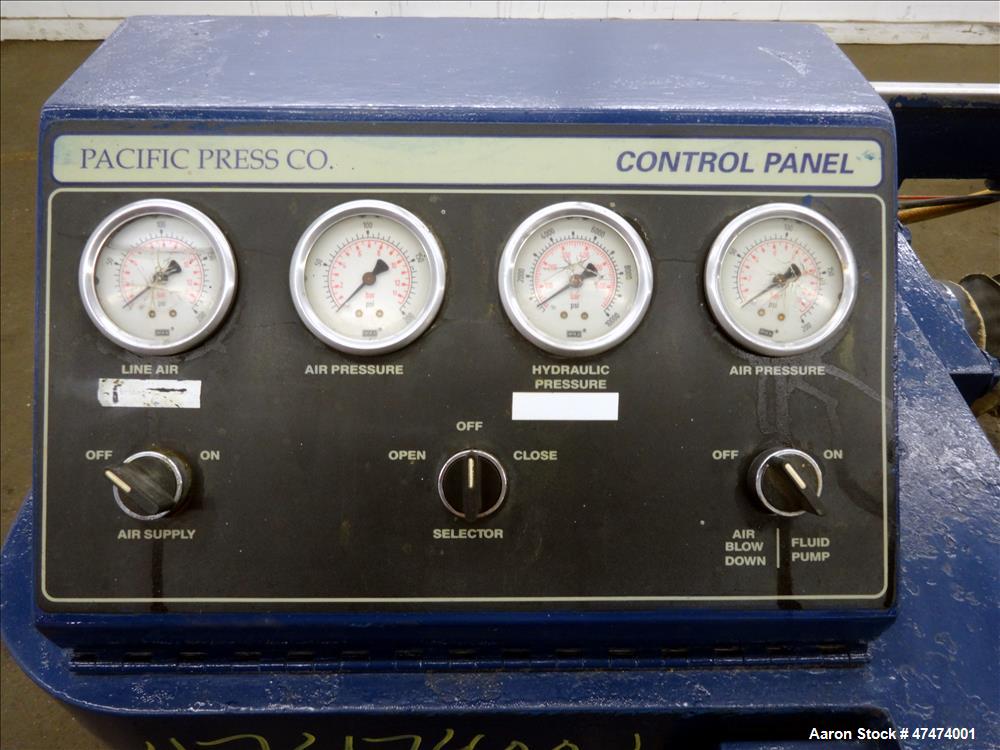 Used Pacific Press Company Filter Press, Model P630E132A-5R