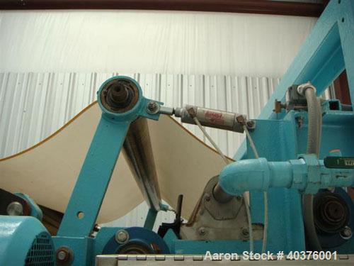 Used Parkson 2 meter belt filter press. Includes Moyno pump, Goulds pump, (1) new stainless steel control panel, (1) new control cabinet with Allen Bradley PLC, tank with new agitator, new polymer fe...