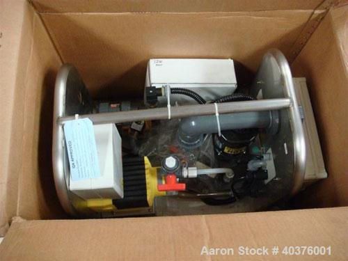 Used Parkson 2 meter belt filter press. Includes Moyno pump, Goulds pump, (1) new stainless steel control panel, (1) new control cabinet with Allen Bradley PLC, tank with new agitator, new polymer fe...