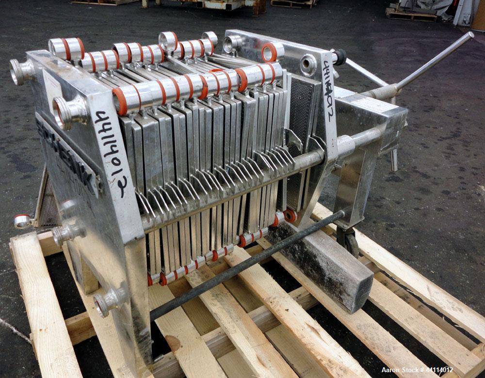 Used Stainless Steel Schenk Polishing Press, Model F2