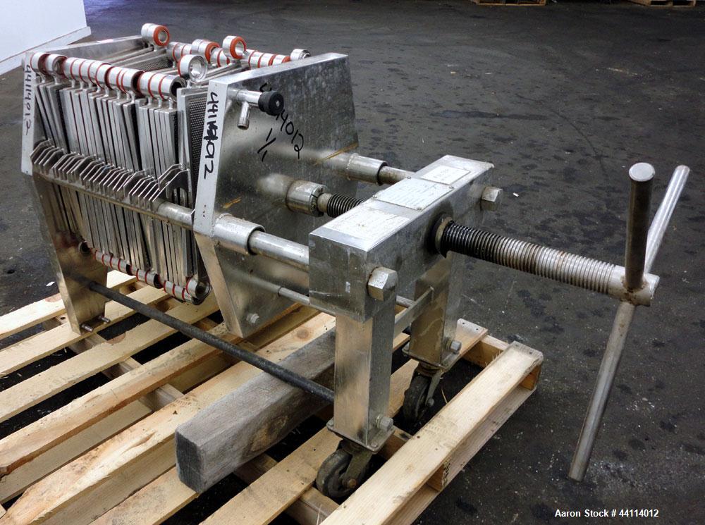 Used Stainless Steel Schenk Polishing Press, Model F2