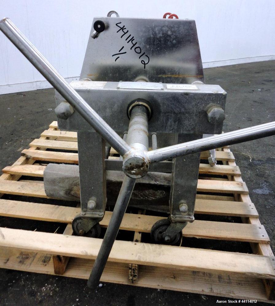 Used Stainless Steel Schenk Polishing Press, Model F2